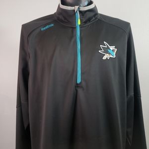Reebok  NHL San Jose Sharks 1/4 zip Jacket